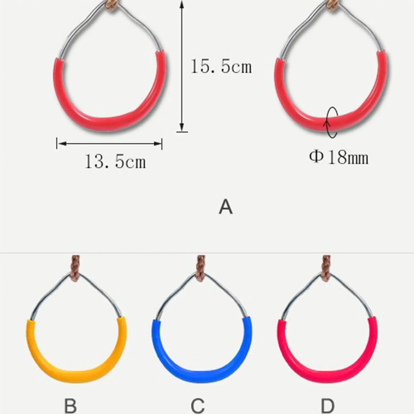 Gym Rings Training Outdoor Gymnastic Swing Rings Climbing Accessories