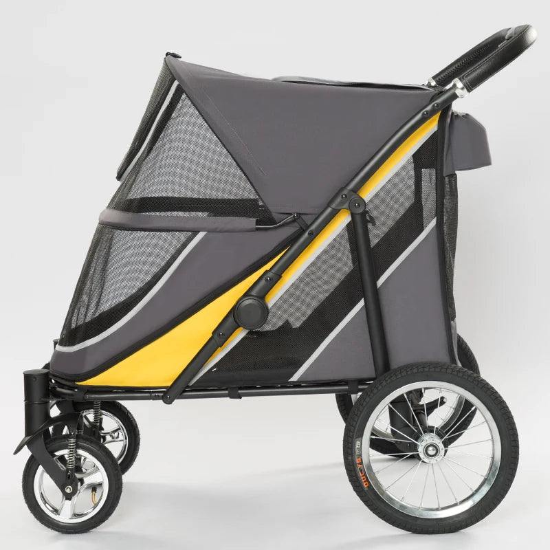 Wholesale One-hand Folding System Bello Pet Stroller Large Dog Stroller Pet For 40kg Large Dogs