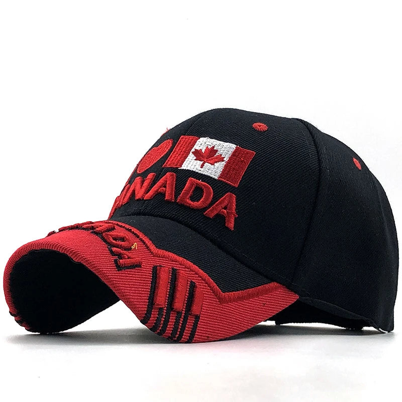 Gorras Brand Canada Flag Men fishing Baseball Cap Of Canada Hat Mens Snapback Bone Adjustable Wonmen Baseball Hat Snapback Hat