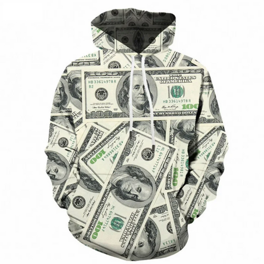 Brand Dollars Hoodies Money Sweat shirt Funny 3d hoodies Hip Hop Hoodie Men Cool 2021 Hoody