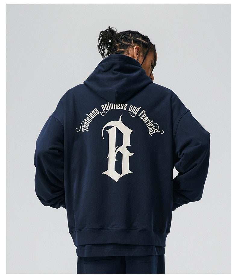 Boneless Arc Gothic Printed Hoodie