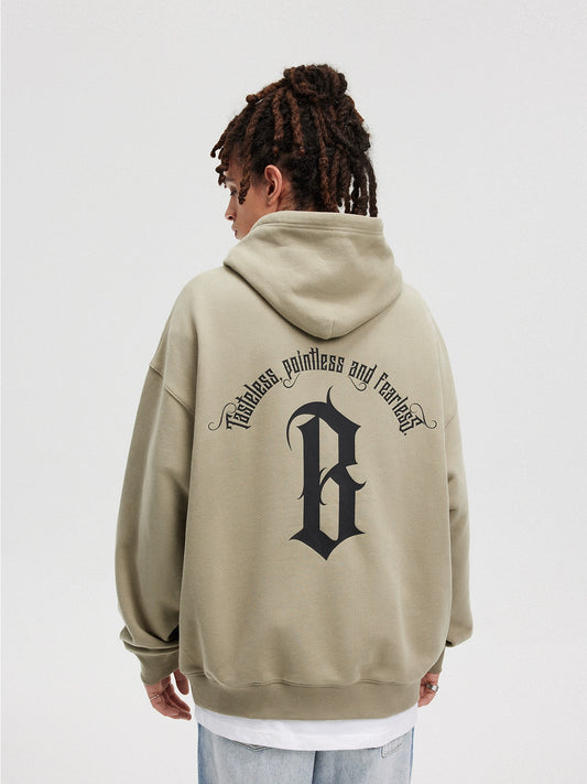 Boneless Arc Gothic Printed Hoodie