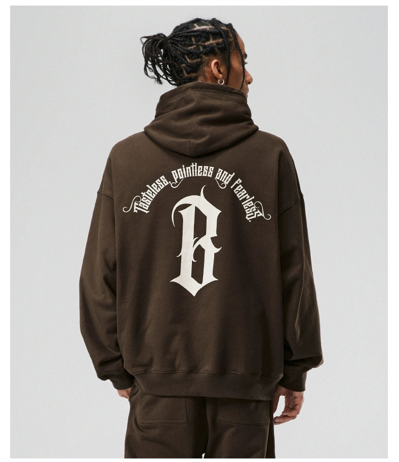 Boneless Arc Gothic Printed Hoodie