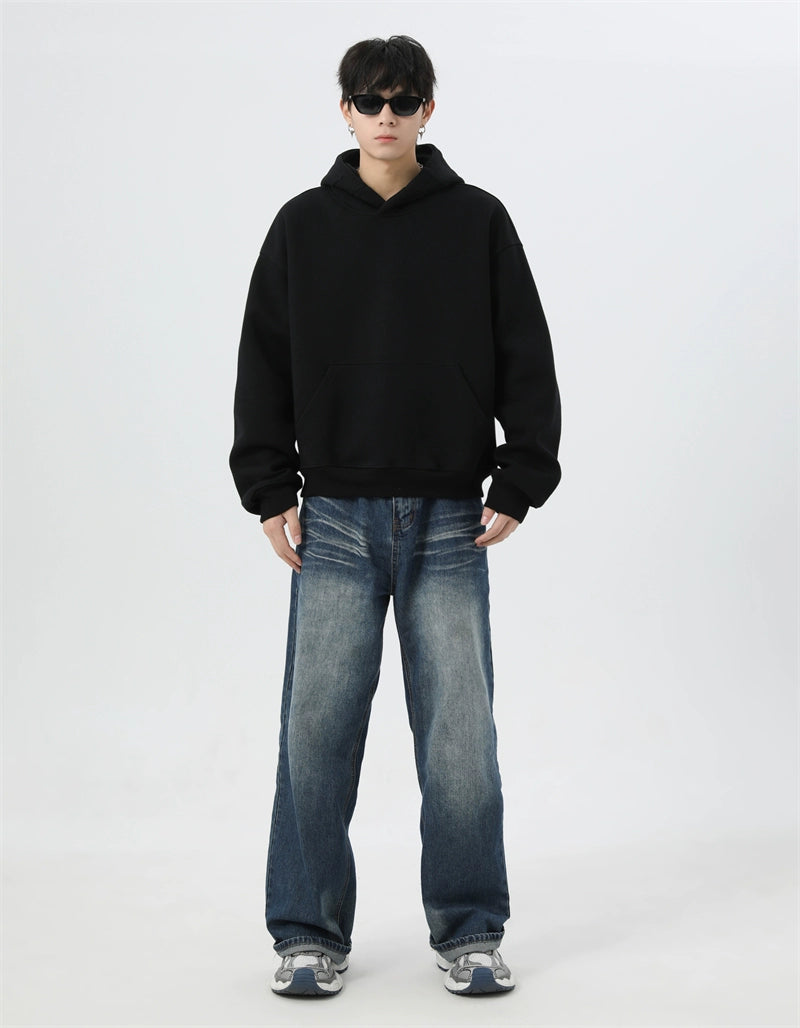 Heavy Weight 480G Short American Outwear Hooded Sweatshirt