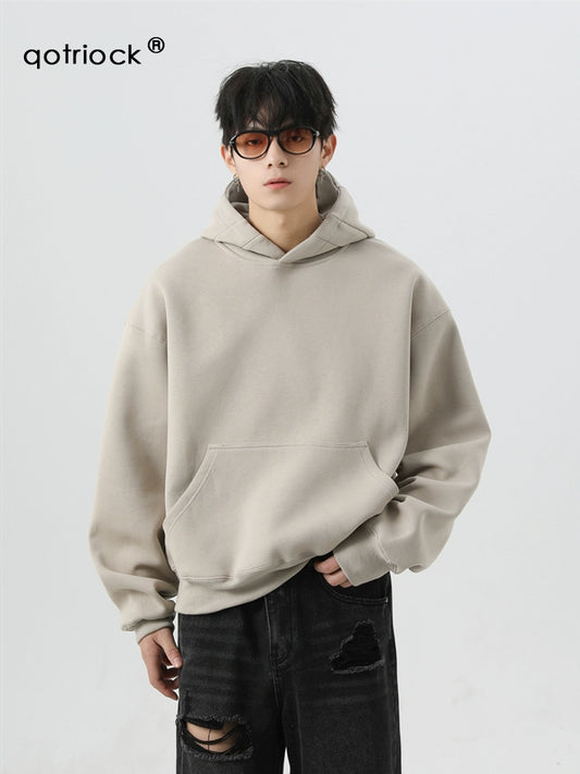 Heavy Weight 480G Short American Outwear Hooded Sweatshirt