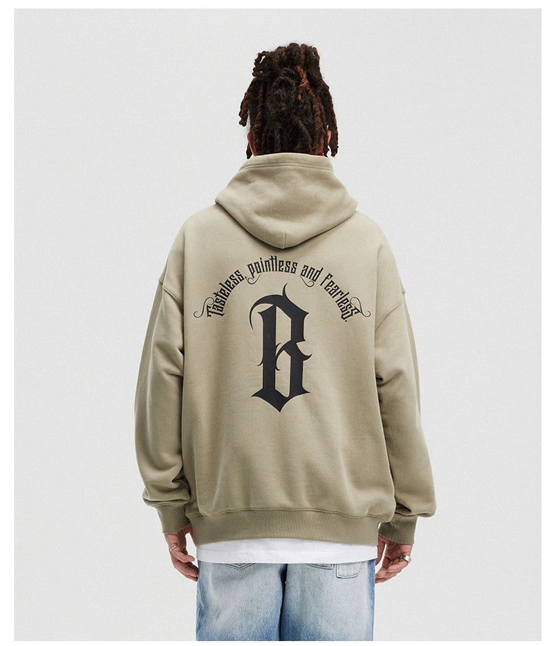 Boneless Arc Gothic Printed Hoodie