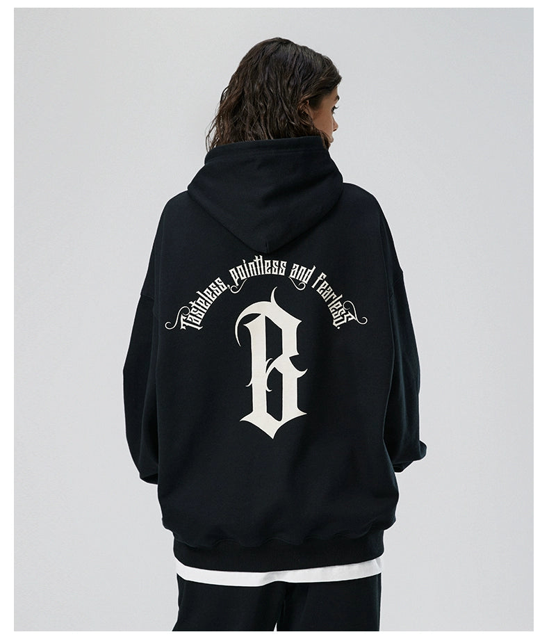 Boneless Arc Gothic Printed Hoodie