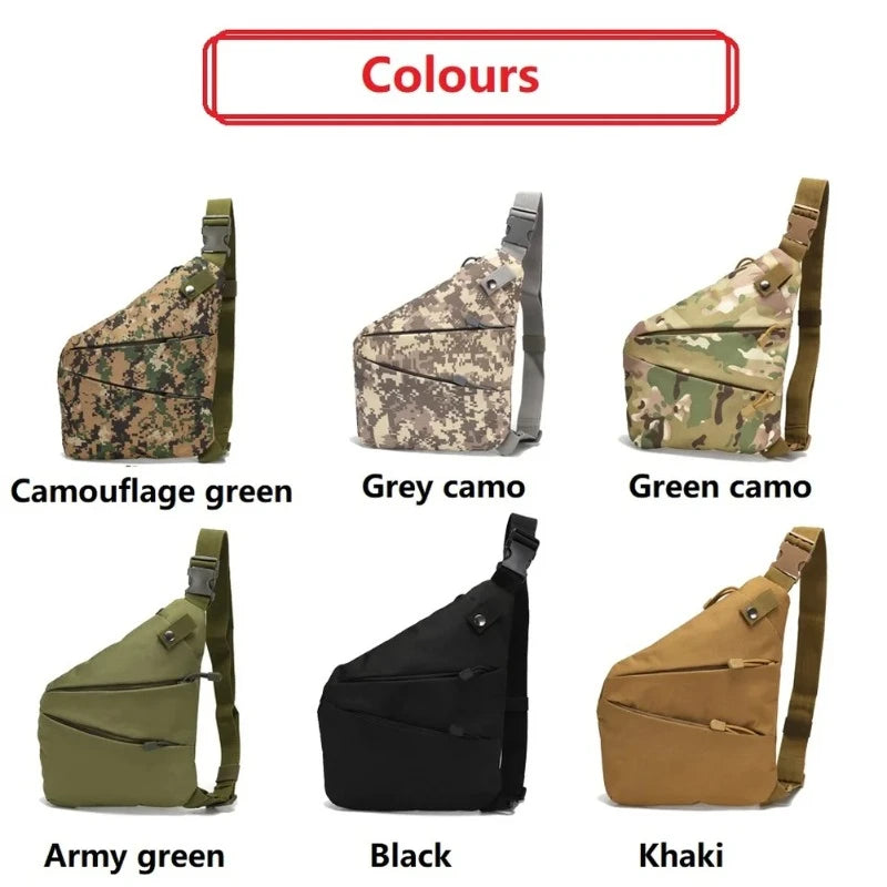 Chest Bags Camouflage Tactical Bag Single Shoulder Bags for Men Waterproof Nylon Crossbody Bags Male Messenger Bag