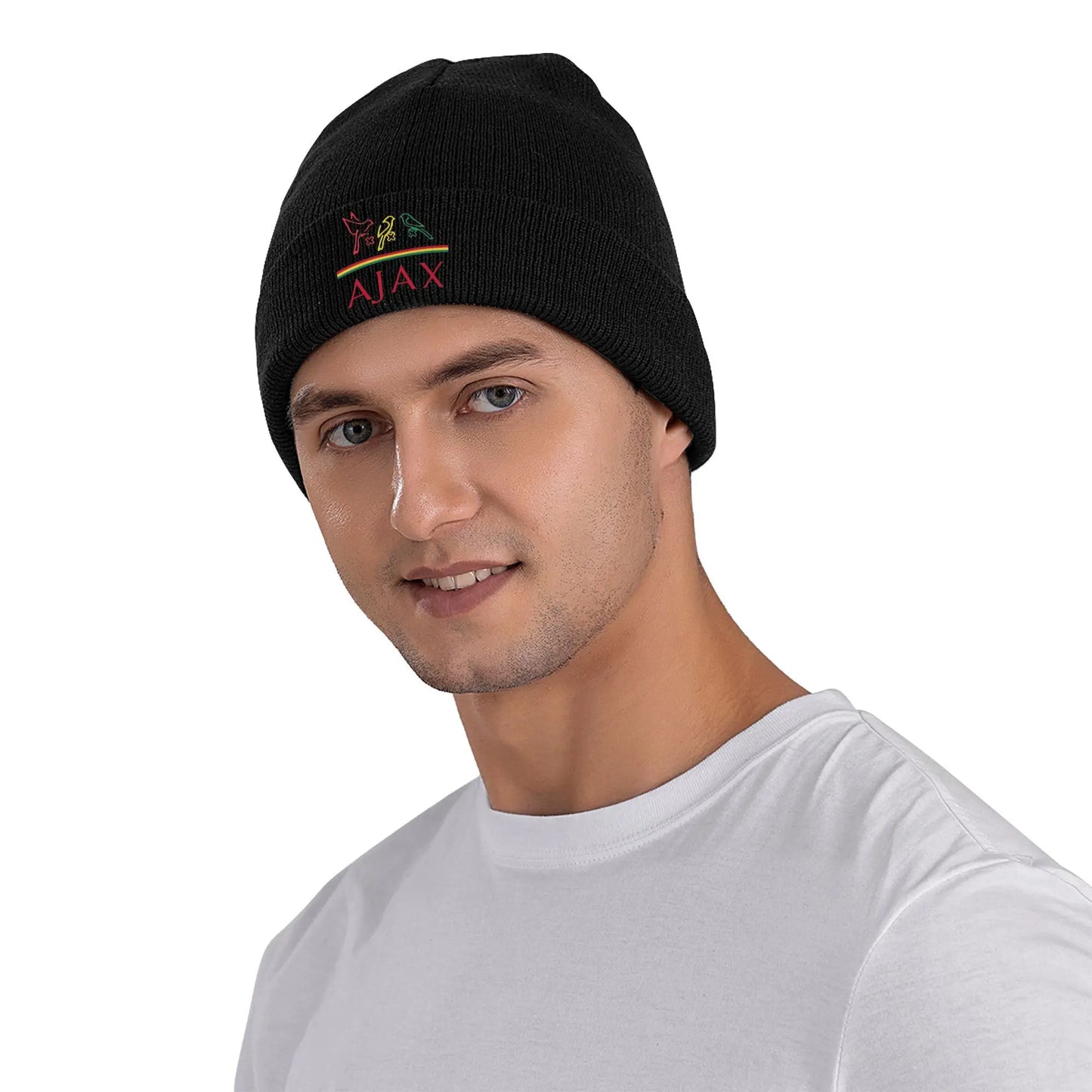 Custom Ajaxs Bobs Marley Three Little Birds Beanie Cap Unisex Winter Warm Bonnet Homme Knitted Hat Ski  Skullies Beanies Caps