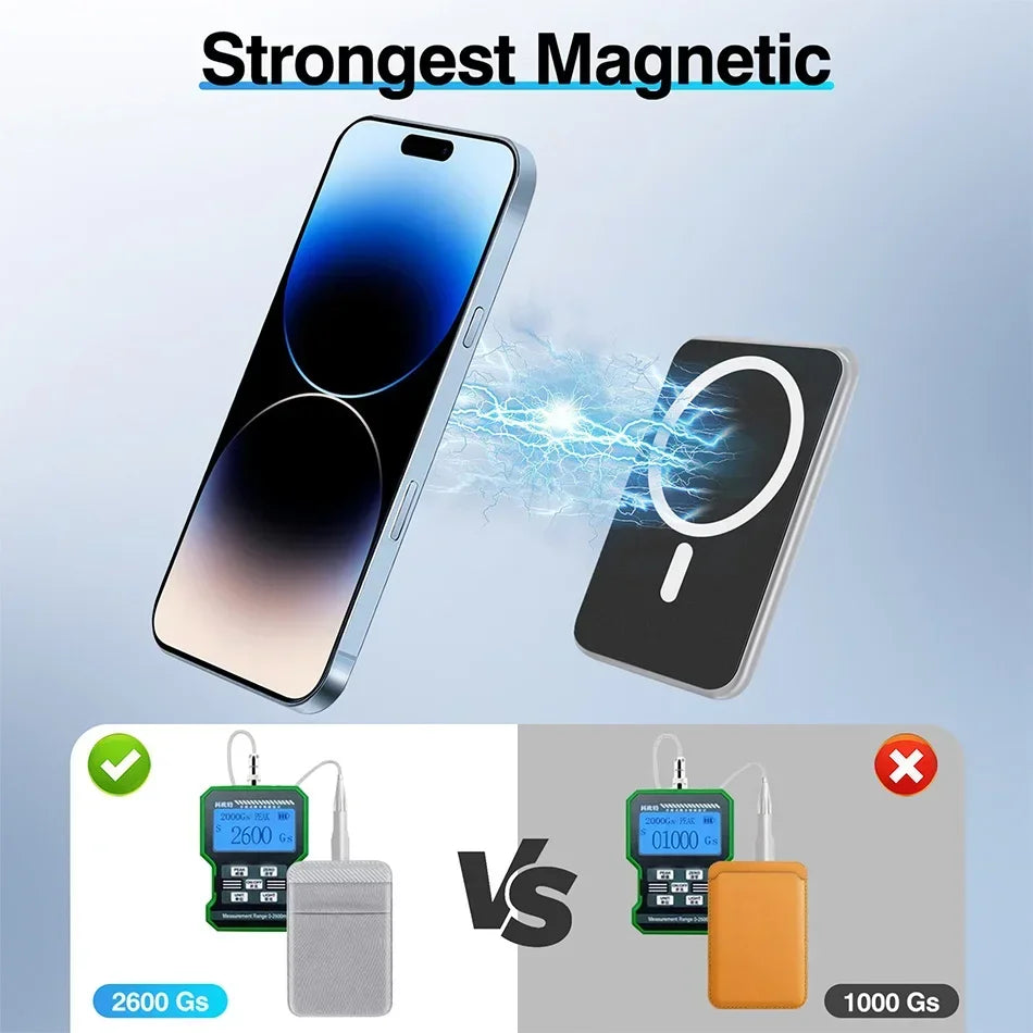 Wallet Card Holder Phone Magsafe Case Magentic Wallets Elastic Cardholder Slim Compatible for IPhone 16 15 Pro Max Samsung 21 22