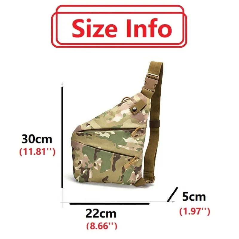 Chest Bags Camouflage Tactical Bag Single Shoulder Bags for Men Waterproof Nylon Crossbody Bags Male Messenger Bag