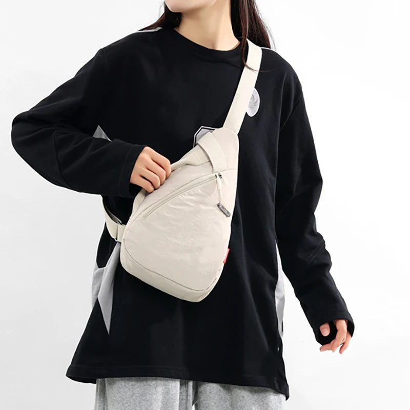 Fashion Chest Bag Women Men Large Capacity Crossbody Back Bag Cycling Phone Bag Unisex Leisure Sling Shoulder Flap Bags XA86C