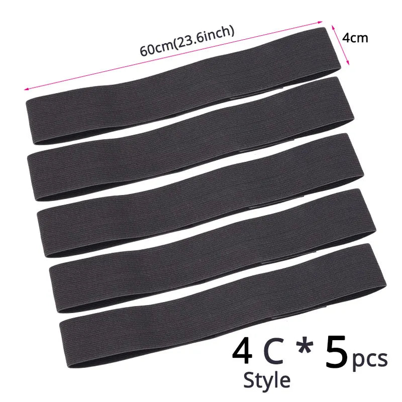 5Pcs/Lot Edge Melt Band For Wigs 60Cm Elastic Band For Hair Black Wig Headband Lace Band For Edge Wig Accessories Tool Wholesale